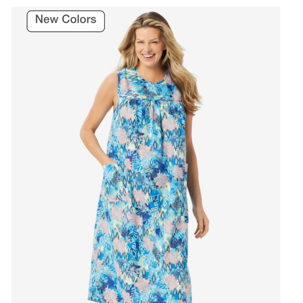 Three Sleeveless Nightgowns 3 colors